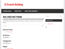 Tablet Screenshot of afrenchbulldog.com